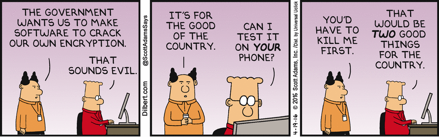 For The Good Of The Country - Dilbert by Scott Adams